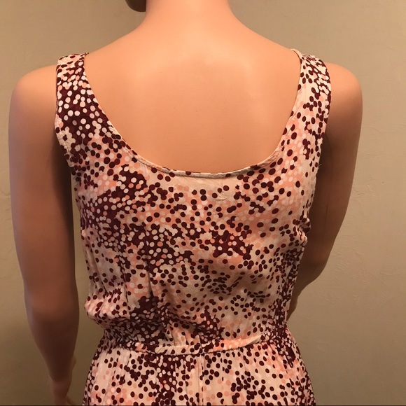 SOLD!! Cotton On Multicolor Maroon Pink Tan White Lace Dress w/Pockets - Picture 4 of 5